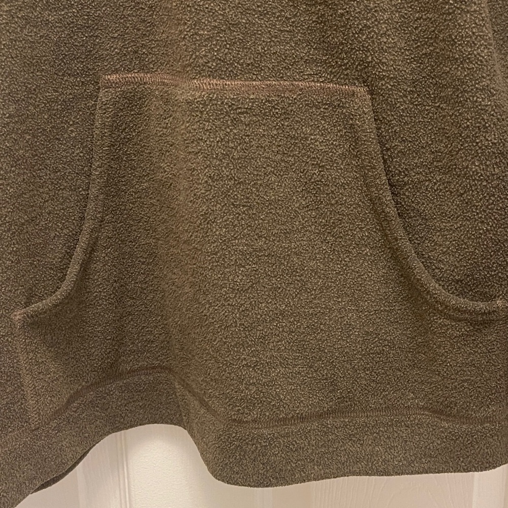 Eddie Bauer Brown Hooded Fleece Hoodie - Picture 3 of 6